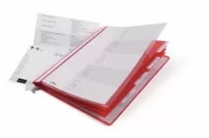 Durable 255503 tab index Conventional file folder Plastic Red,...