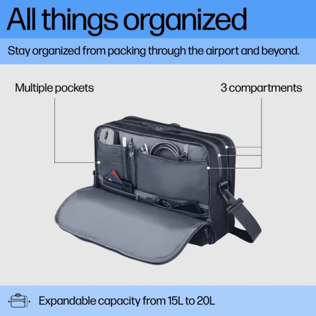 HP Travel Plus 15L 14" Laptop Bag