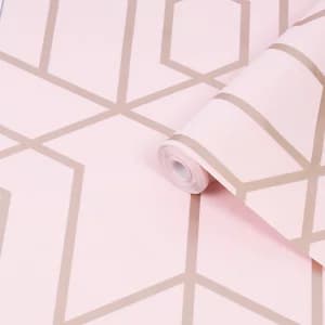 Graham & Brown Julien Macdonald Disco Vogue Pink Wallpaper Paper