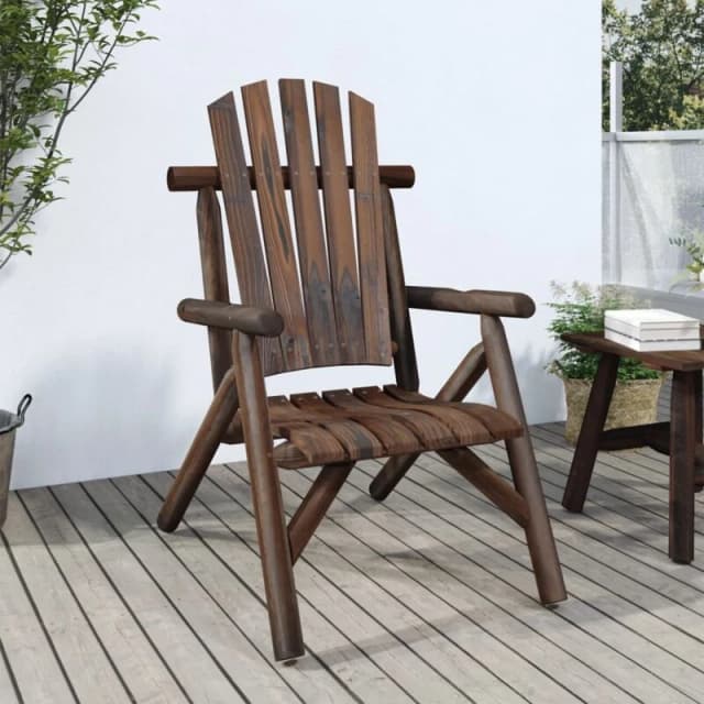 VIDAXL Garden Chair 68x86x103cm Solid Wood Spruce Vidaxl 8720845754600