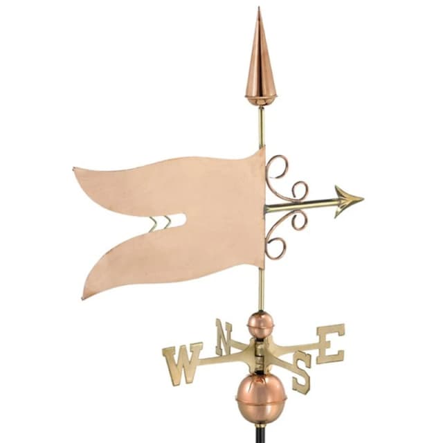 Good Directions Farmhouse Copper Banner Weathervane - H104 x W64 x L44cm Copper Unisex