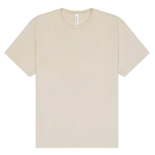 Bella + Canvas Mens Heavy Short-Sleeved T-Shirt in Light Beige Size: XS Light Beige Male XS