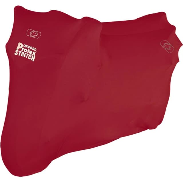 Oxford Protex Stretch-Fit Indoor Motorcycle Cover (Small) - Red