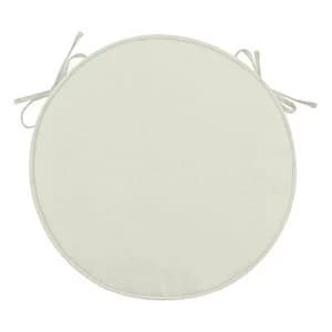 Charles Bentley Pair of Round Seat Pads - Cream