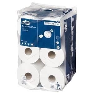 Original Tork SmartOne mini Toilet Roll White Pack of 12 Rolls