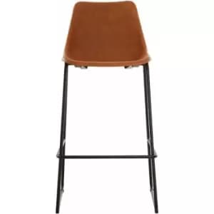 Dalston Camel Bar Stool with Black Legs - Premier Housewares