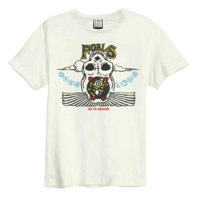 Amplified Amplified Men Go To Heaven Foal T-Shirt in White Size: X-Small White XS Male 5063238003484