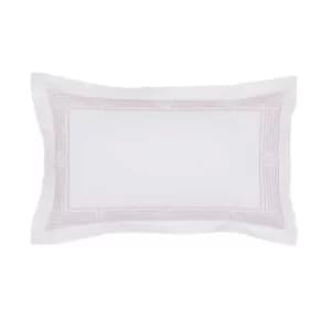Peacock Blue Hotel Tropea Oxford Pillowcase, Dusky Pink