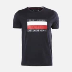 Tommy Hilfiger Mens Corporation Stripe Box T-Shirt - Desert Sky - M