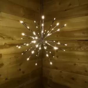 Kaemingk - Lumineo 45cm LED Polestar Lights - 72 Warm White Lights With Flashing Lights