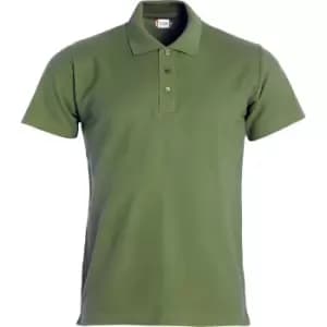 Clique Mens Basic Polo Shirt (L) (Army Green)