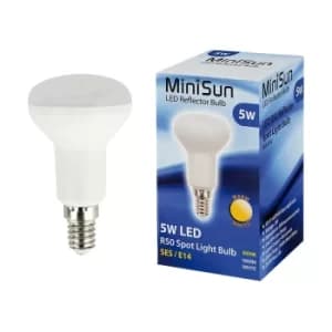 Pack of 2 5W SES E14 R50 Warm White LED Reflector Bulbs