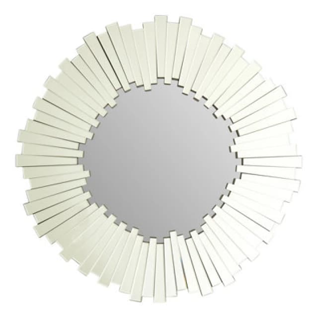 Orsina Flared Edge Round Wall Mirror