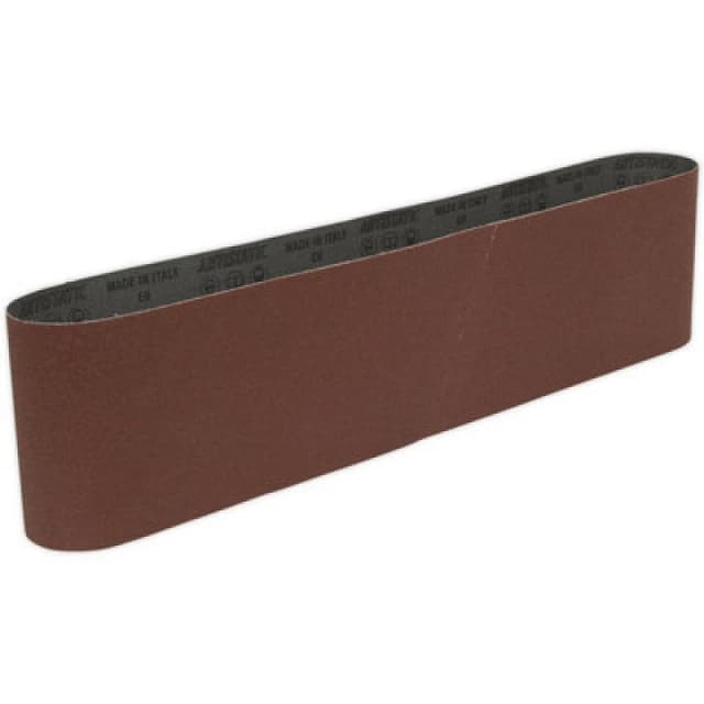 Loops PREMIUM 100mm x 915mm Sanding Belt - 80 Grit Aluminium Oxide Cloth Backed Loop Multi