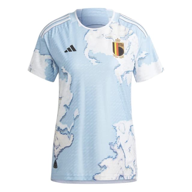 adidas Belgium Authentic Away Shirt 2023 Womens - Blue Blue 2XS