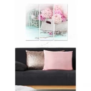 MDF7409967 Multicolor Decorative MDF Painting (3 Pieces)