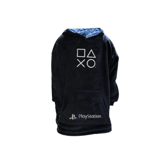 Character Mens Playstation Fleece Snuggle Hoodie - Blue Blue L