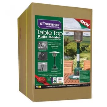 Kingfisher Bonnington Gas Tabletop Patio Heater - Green