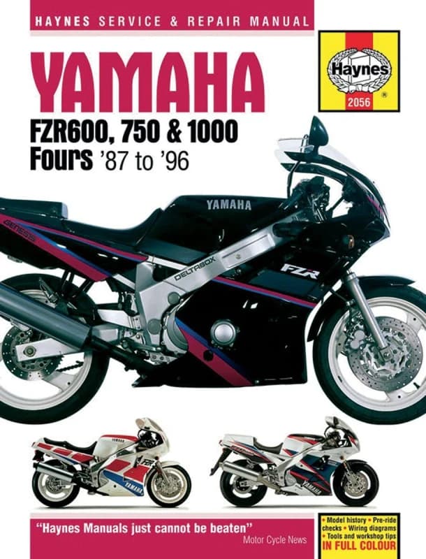 2056 - Haynes Repair Manual For Yamaha FZR 1000 1987-1995 2056