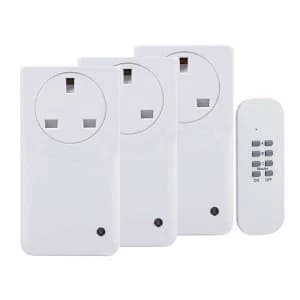 Byron Smarthome Remote Control Socket Kit 3 Piece