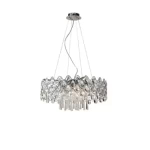 Kenzie Pendant 16 Light G4 Polished Chrome/Crystal, NOT LED/CFL Compatible