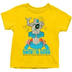 The Beastie Boys - Robot Kids 11 - 12 Years T-Shirt - Yellow
