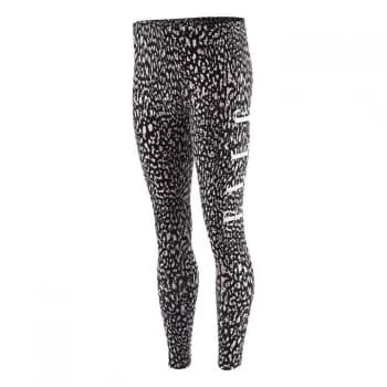 Elle Cheetah Leggings - Black