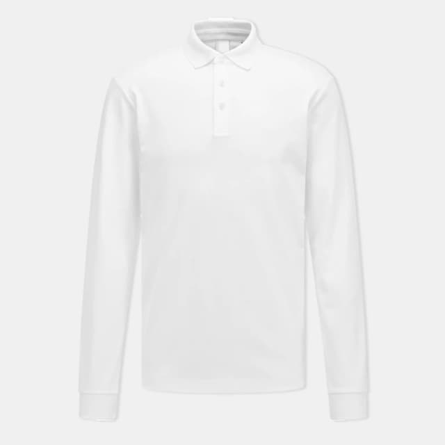 Boss Mens HBB Pado 30 Long-Sleeve Polo Shirt, Iconic Logo Embroidered White 100 male X Small