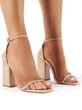 Public Desire Anna Heeled Sandals - Nude