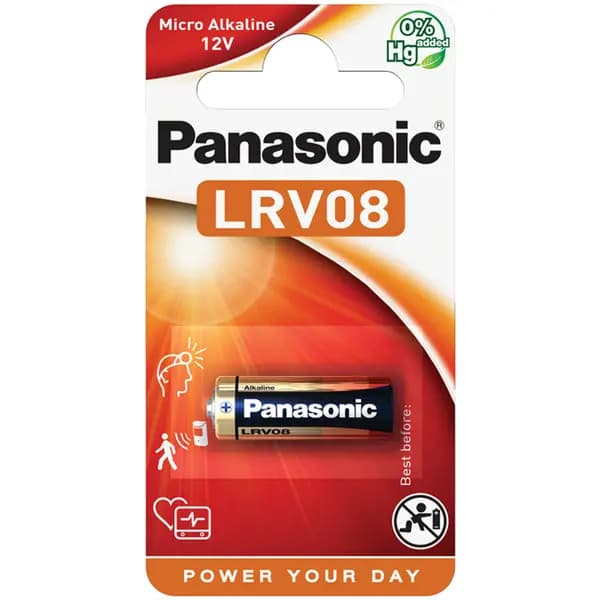 Panasonic Panasonic LRV08 23A MN21 A23 12V Battery for Remote Controls - Pack of 1 LRV08PAN12V