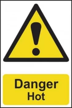Danger Hot Sign SA S.Rigid PVC