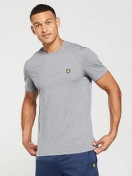 Lyle & Scott Fitness Lyle & Scott Fitness Martin Lightweight T-Shirt, Mid Grey Marl Size M Men