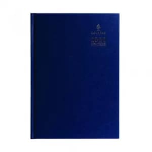 Collins A4 Desk Diary Day Per Page Appointment Blue 2022 A44BLU