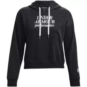 Under Armour Armour Essential Script Hoodie Womens - Black