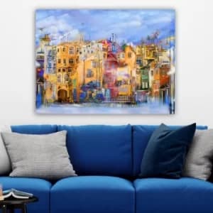 252002581_70100 Multicolor Decorative Canvas Painting
