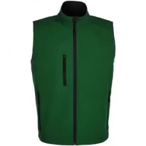 SOLS Mens Rallye Soft Shell Bodywarmer Jacket (XL) (Bottle Green)