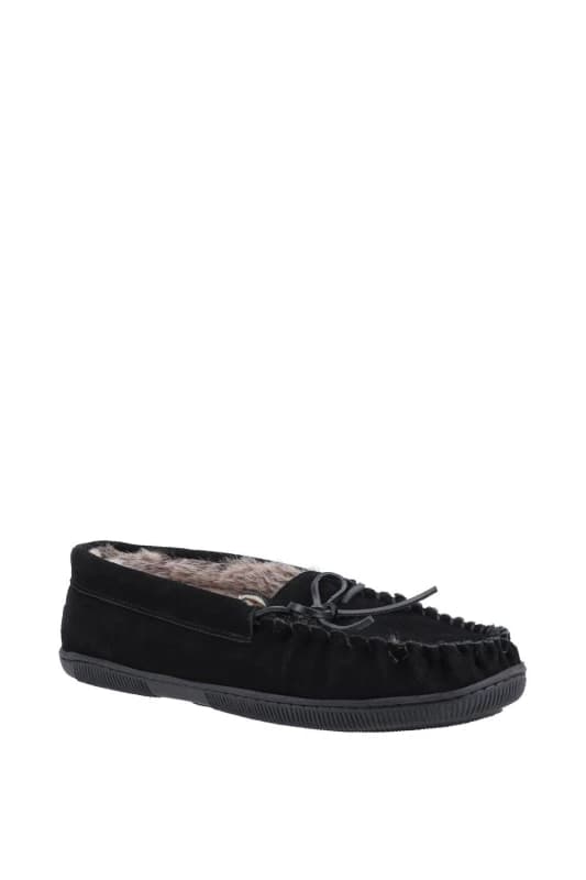 Hush Puppies Ace Slipper Moccasin Slippers 11 (45) Black 01448803000