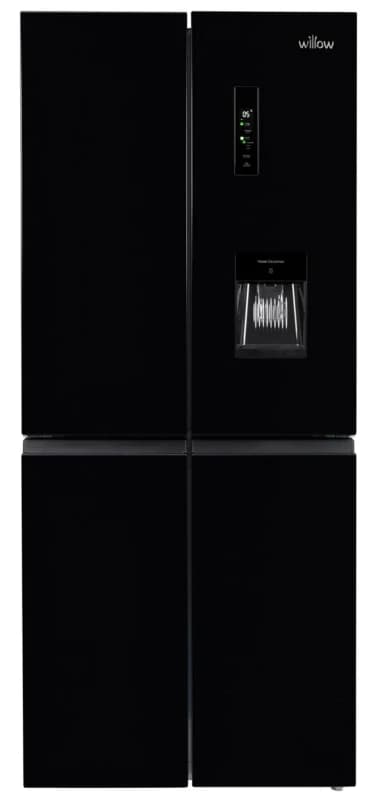 Willow Black American Freestanding Fridge Freezer Total No Frost 415L Size: 1 Pack Black Unisex 1 Pack