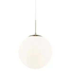 Grant 35cm Globe Pendant Ceiling Light Brass, E27
