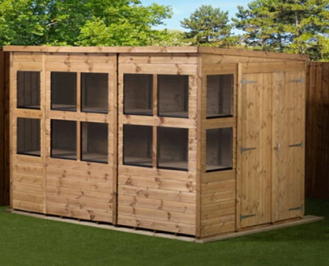 Empire Sheds Empire Pent Potting Shed 10X6 Double Door