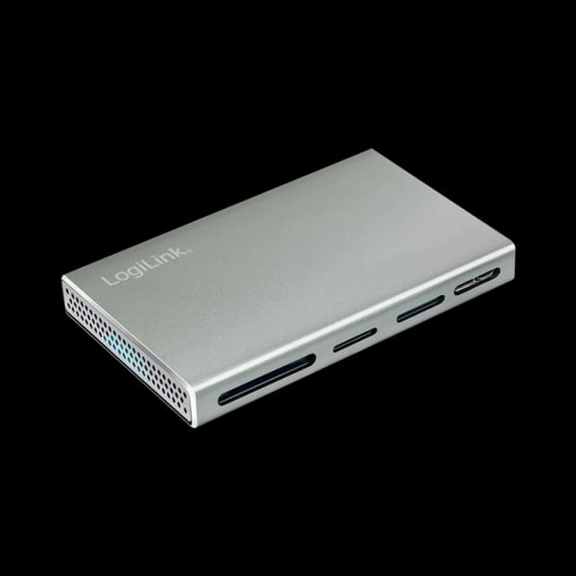 LogiLink USB 3.2 Gen1 Cardreader. 5-in-1. metal case. silver