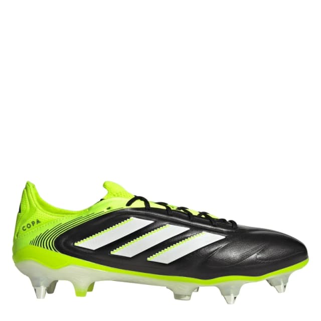 adidas Copa Pure 3 Elite Adults Soft Ground Football Boots Black/Lemon male 6 (39.3)