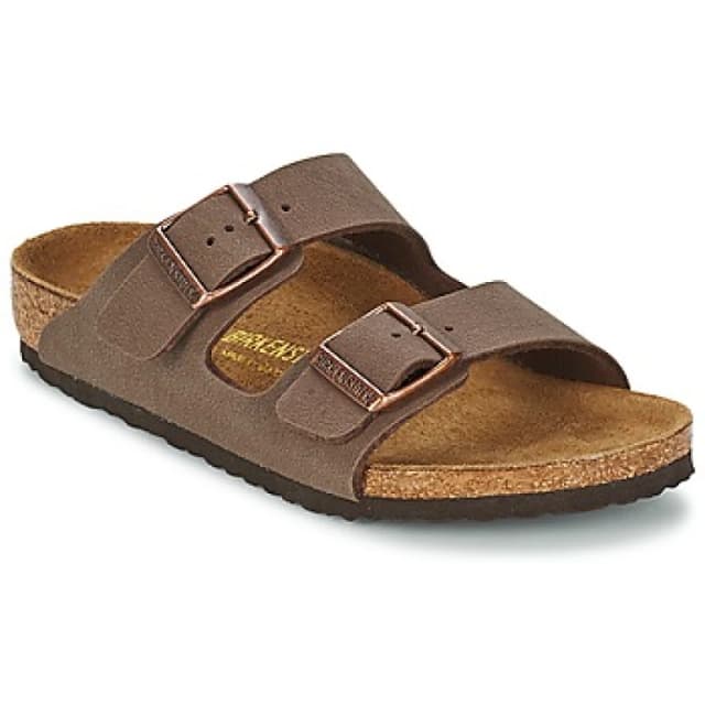 Birkenstock Kids Arizona Kids Double Strap Mules Dark Brown Baby 26 (8.5)