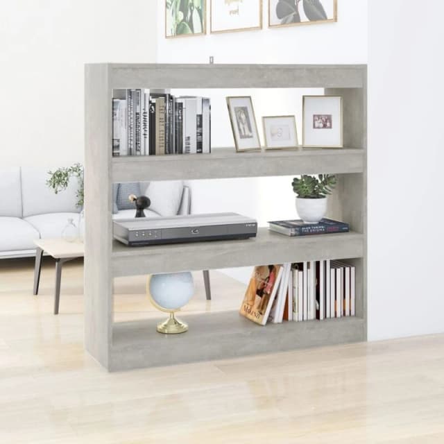 VIDAXL Book Cabinet/Room Divider Concrete Grey 100x30x103cm vidaXL 8720286843741