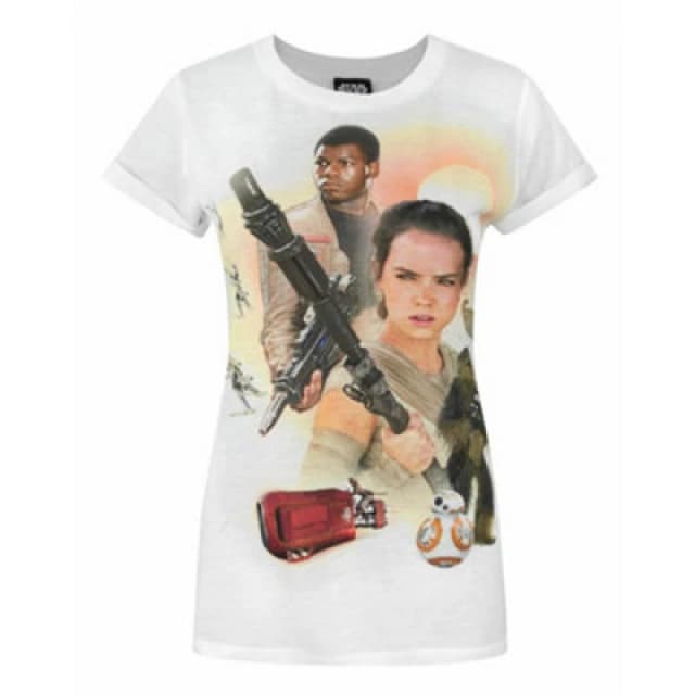 Star Wars Short Sleeved T-Shirt White female