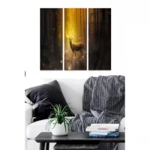 MDF3232570 Multicolor Decorative MDF Painting (3 Pieces)