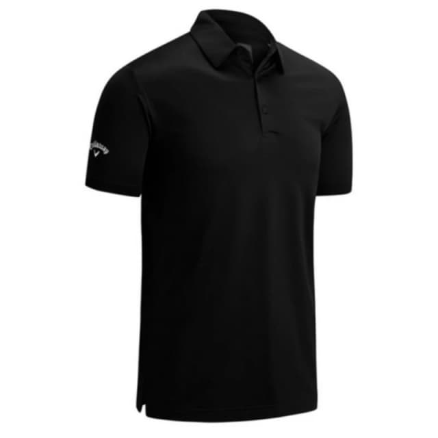 Callaway Callaway Men Swing Tech Solid Colour Polo Shirt in Black Size: Small Black S Male 5063107392930