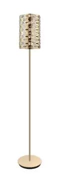 Lola Crystal Floor Lamp Gold