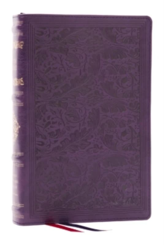 RSV Personal Size Bible with Cross References, Purple Leathersoft, (Sovereign Collection) Leather / fine binding