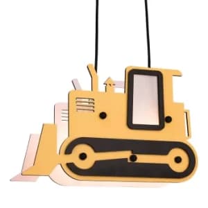 Bulldozer 2 Light Children Ceiling Pendant Multicolour, E14